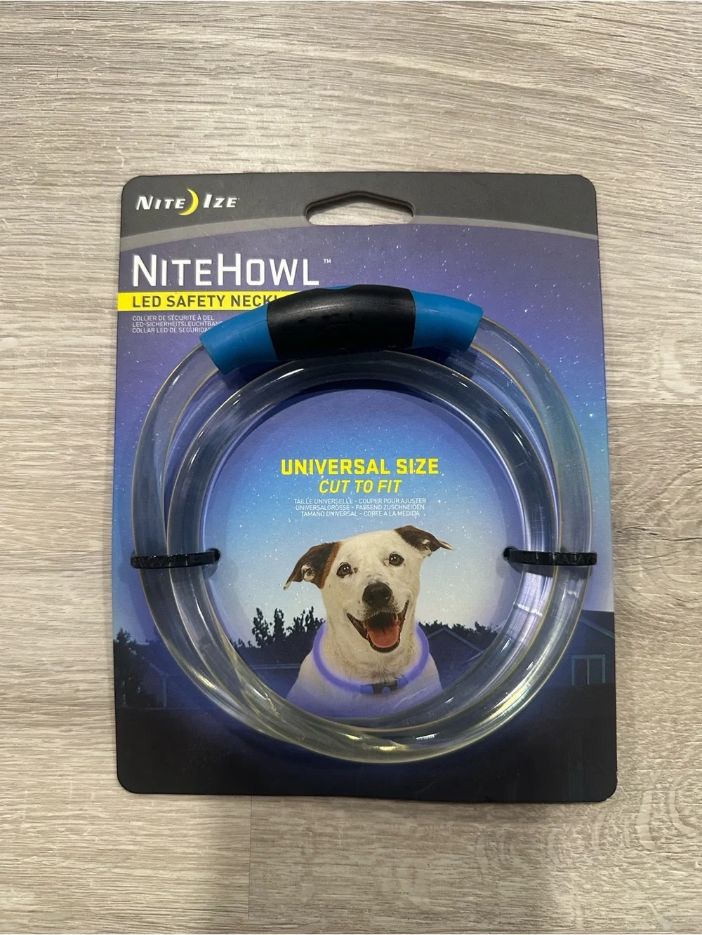 CH189 Nite Ize NiteHowl LED Safety Necklace Reusable Visibility Pets Blue